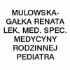 Logo: Mulowska-Gałka Renata lek. med. spec. Medycyny Rodzinnej Pediatra