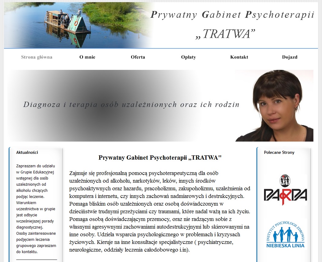 "Tratwa" Gabinet Psychoterapii Uzależnień – logo