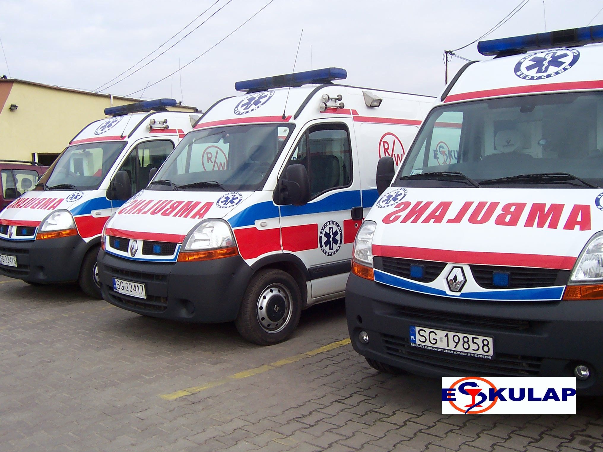 Firma Transportu Sanitarnego "ESKULAP". Wyjazdowa Pomoc Medyczna.Tomasz Winecki – logo